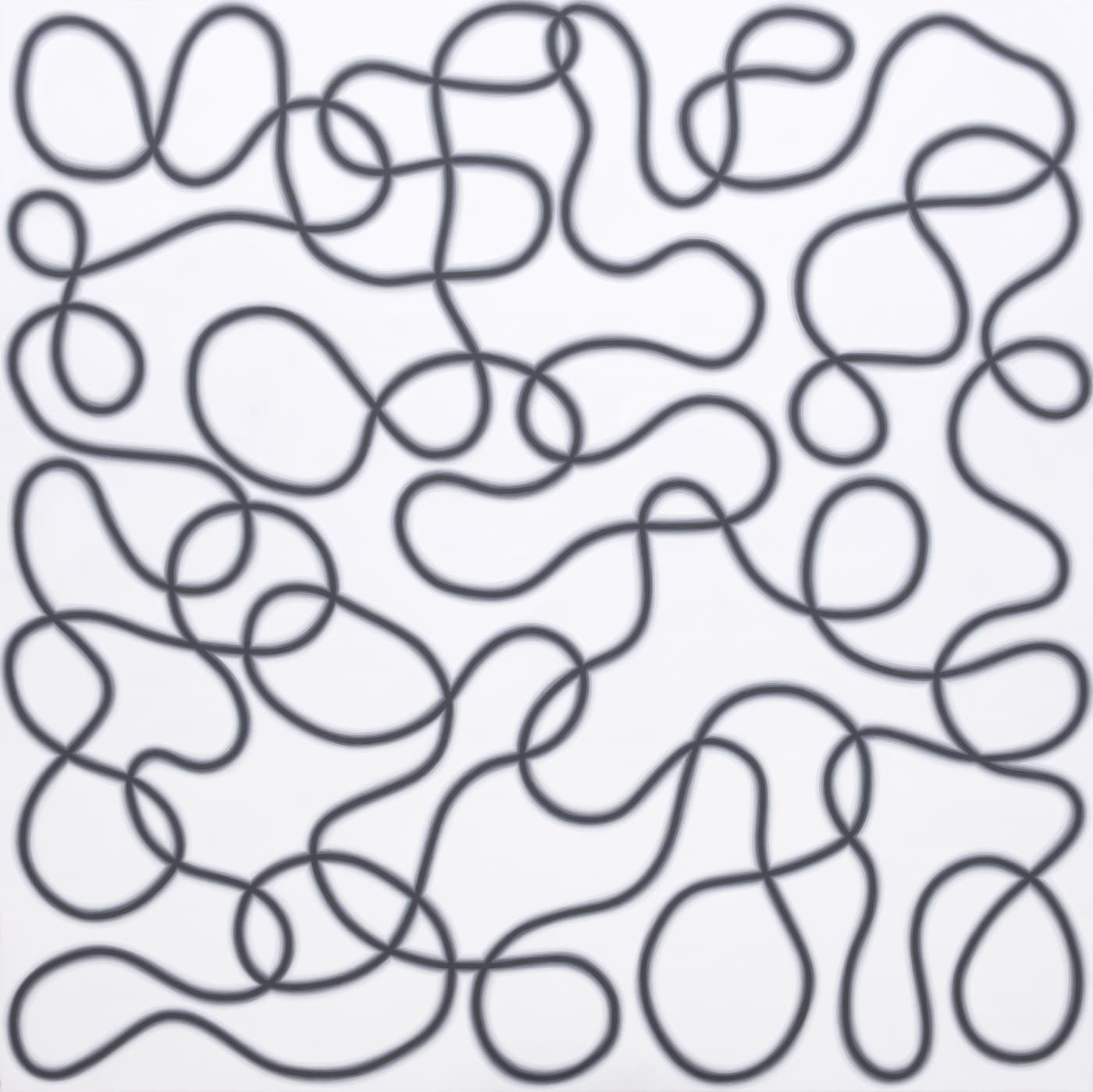 I Gusti Udiantara The infinity line #4 2020 acrylic on canvas 120,5 × 120,5 cm