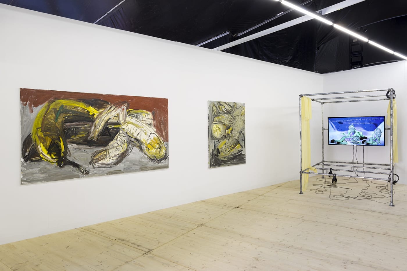 Installation view, LISTE - Art Fair 2018, Duo show by Puck Werkade and Wieske Wester