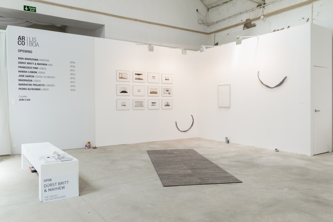 Installation view, ARCO Lisboa 2017, Group show by Alex Farrar, Lennart Lahuis and Alexandre Lavet