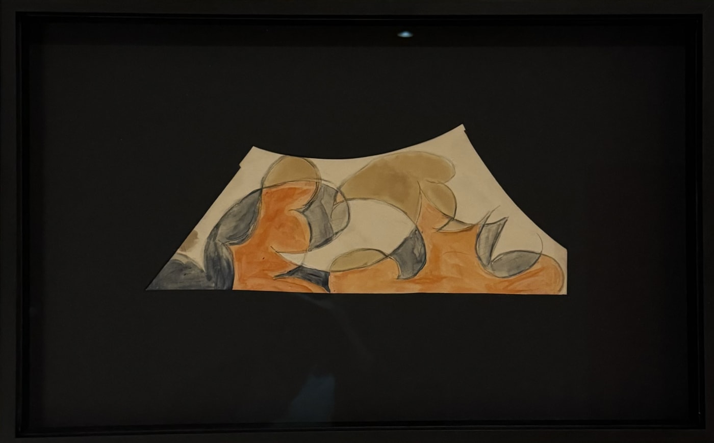 Giacomo Balla Torino 18 luglio 1871 - Roma 1 Marzo 1958 , Paesaggio- studio per ricamo / Sul retro: G.Balla, studi per Morbidezze primavera, 1918-1920