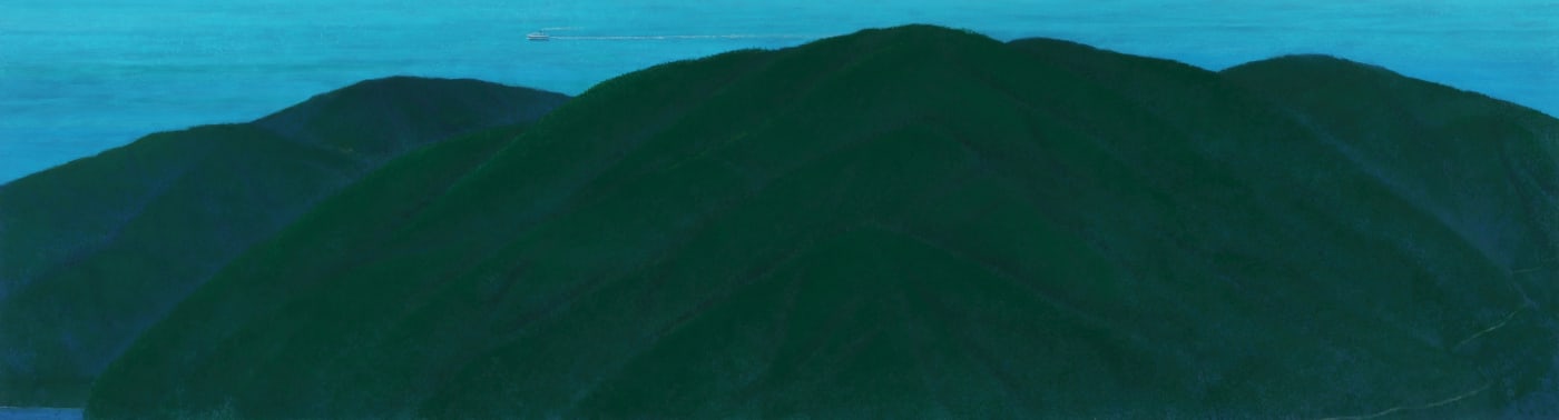 김인옥 항금리 가는 길 2014 50x180cm 한지에 채색
