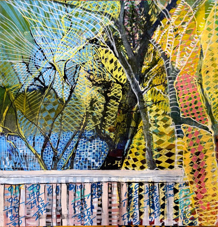 Joe Diggs, Micha's Pond with Trees, 2024