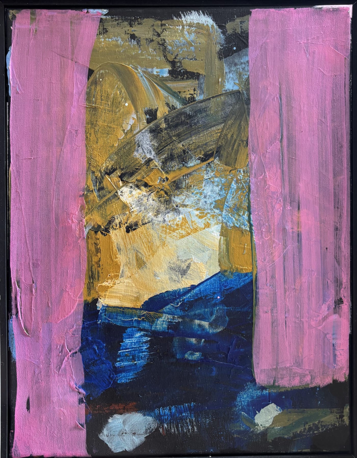 Joe Diggs, Untitled (Pink Curtains), 2024