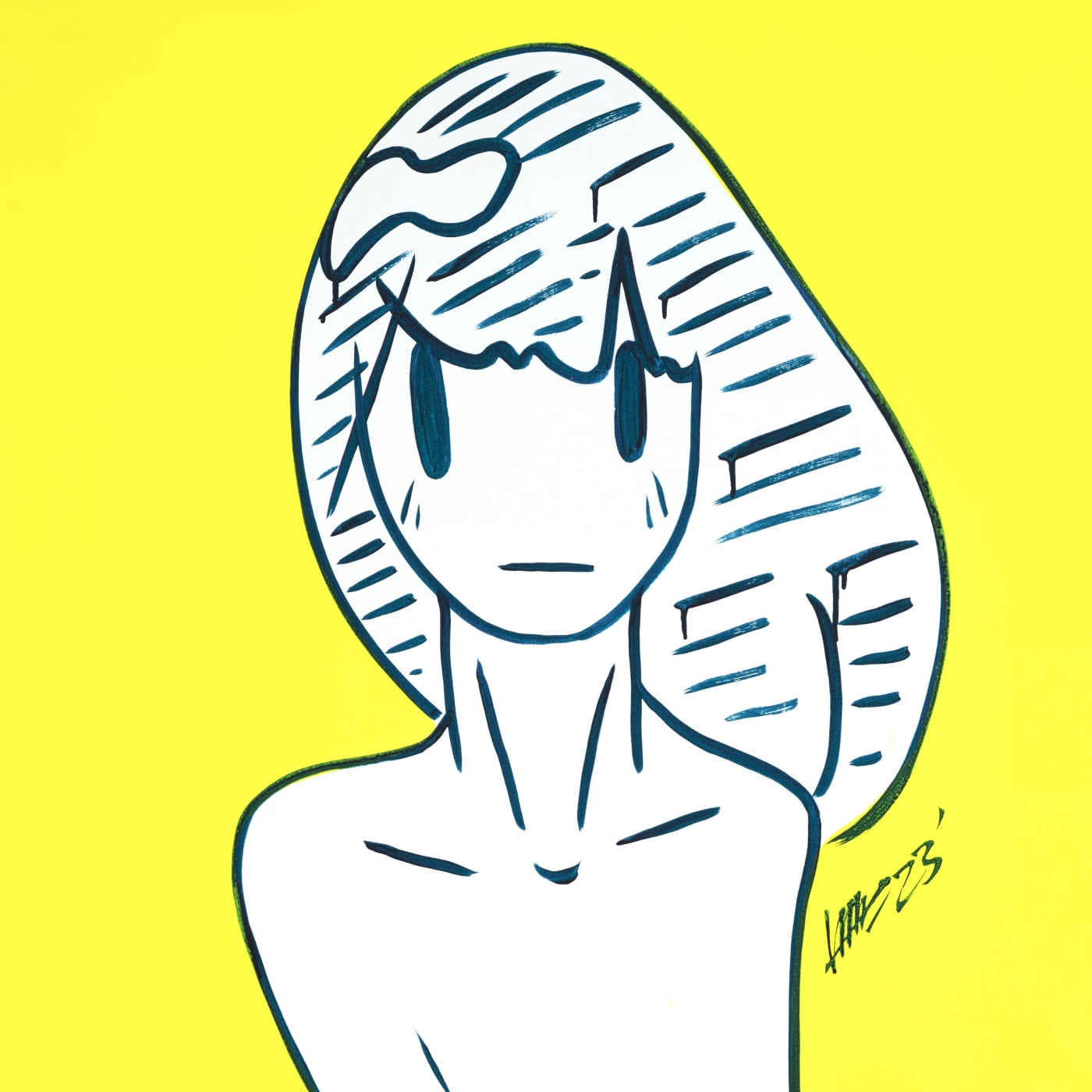 Venus acrylic on canvas 72 x 72cm 2023