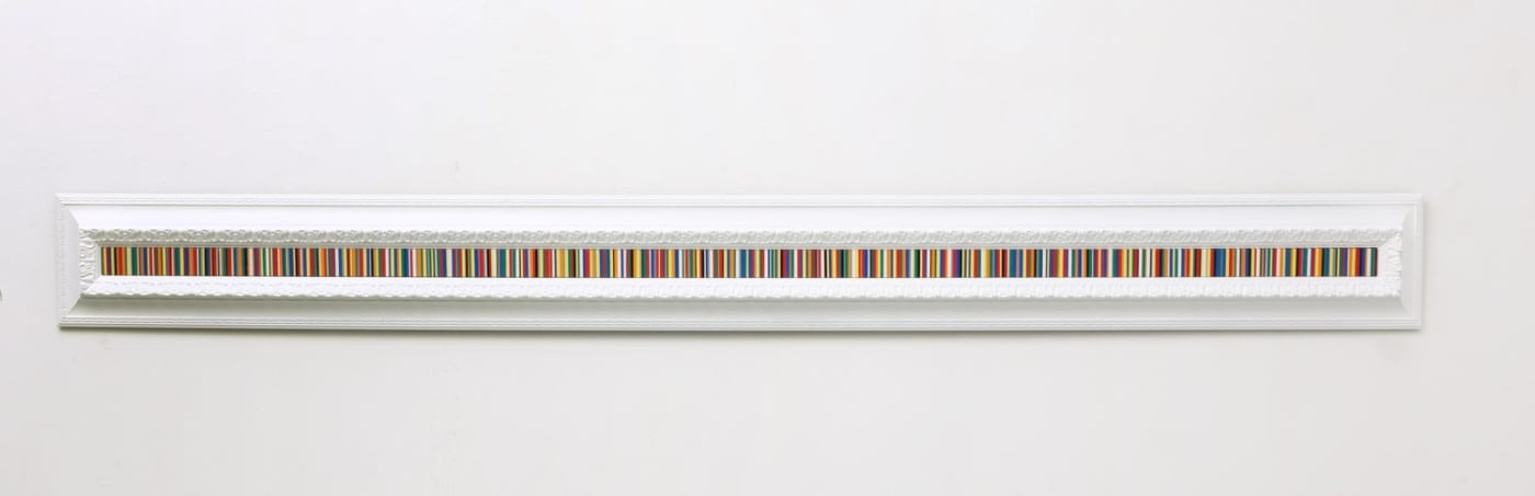BACK INKYO SWEET ILLUSION #13 tapes on board 30 x 210cm 2015