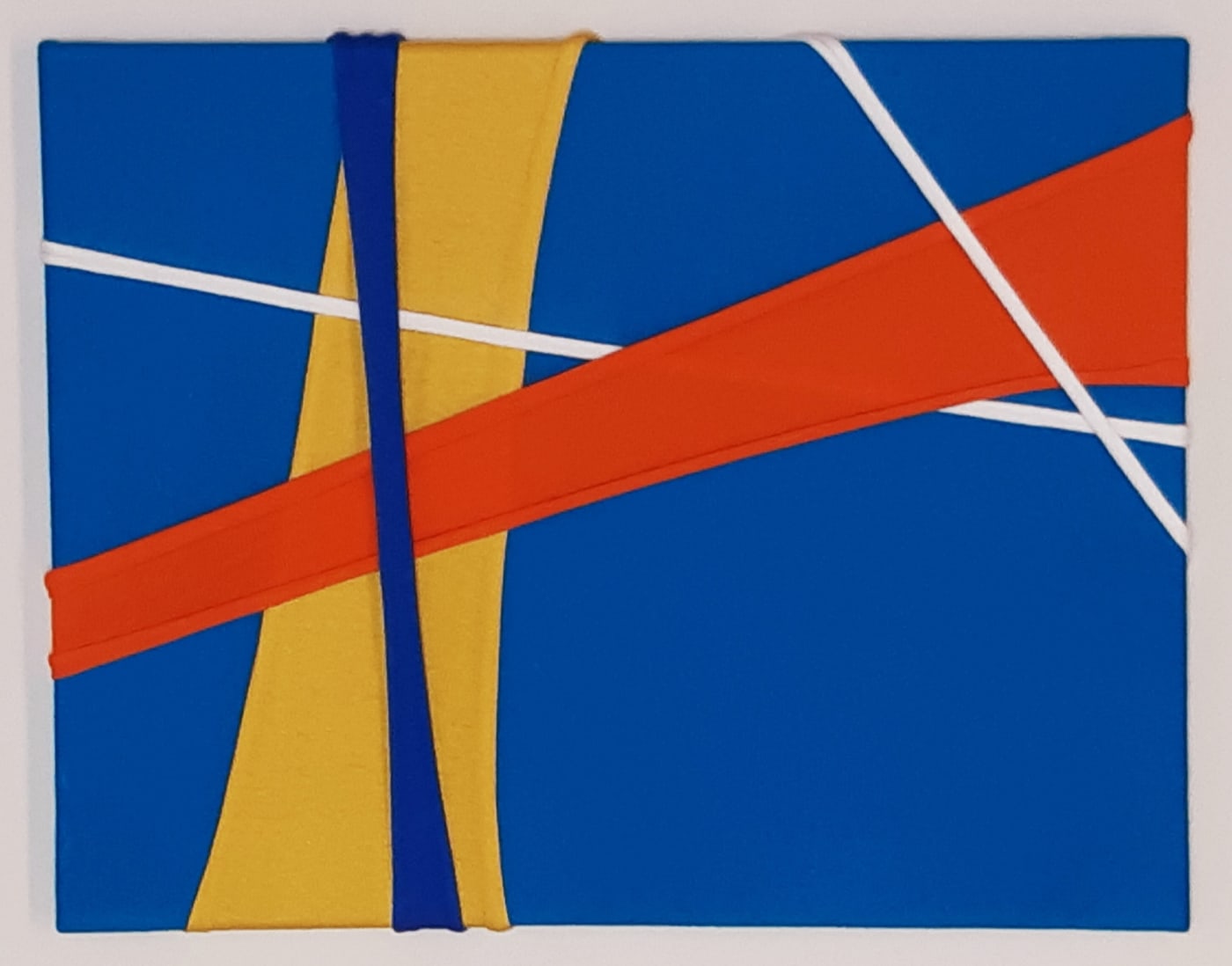 BACK INKYO COLOR SYMPHONY #7 fabric drawing on canvas 32 x 43cm 2019
