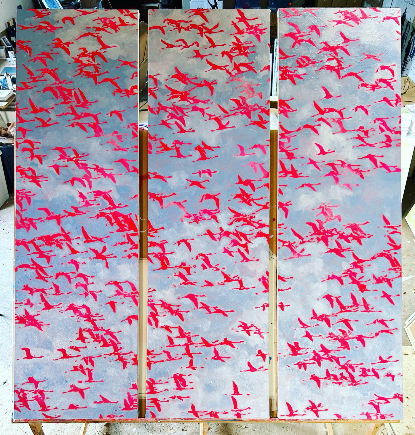 Jeremy Houghton, Flamingo Triptych