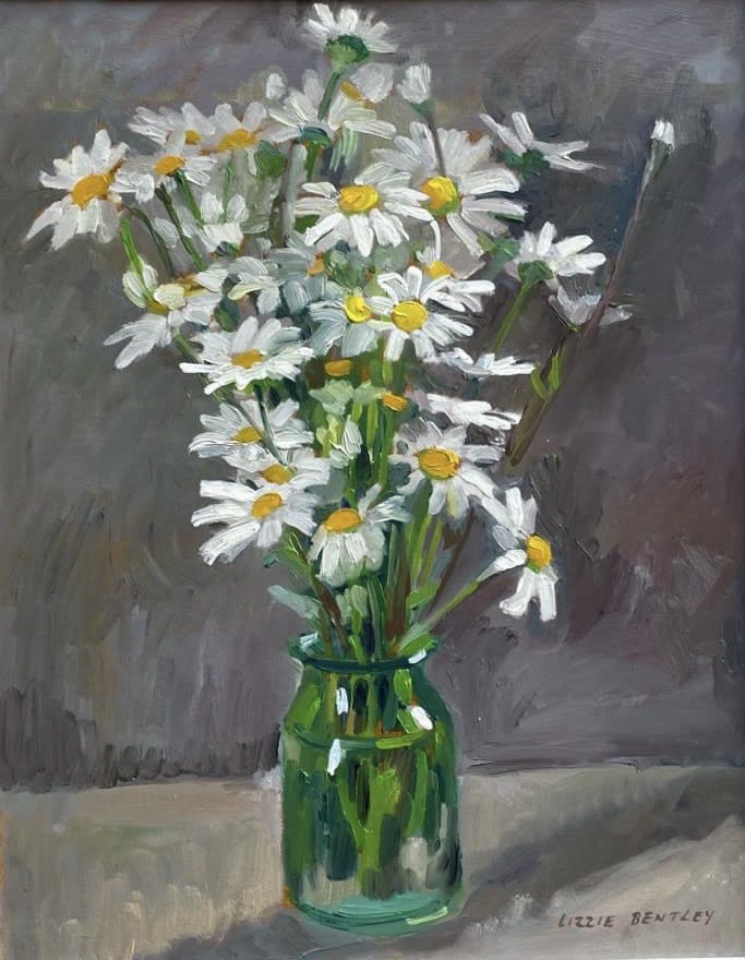 Lizzie Bentley, Daisies on Grey