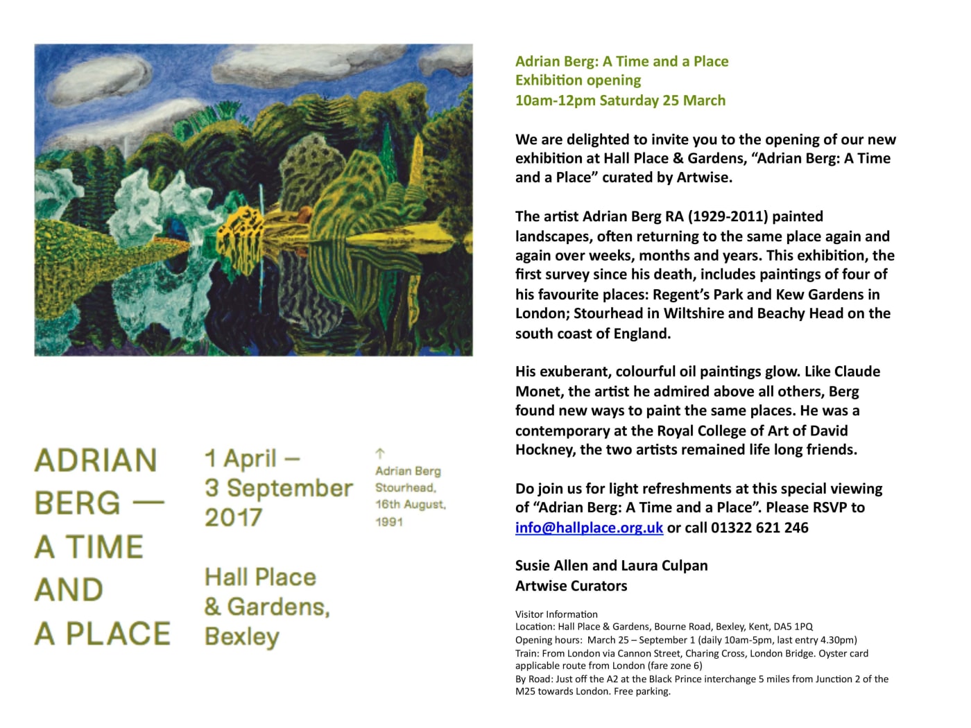 ADRIAN BERG, A TIME AND PLACE