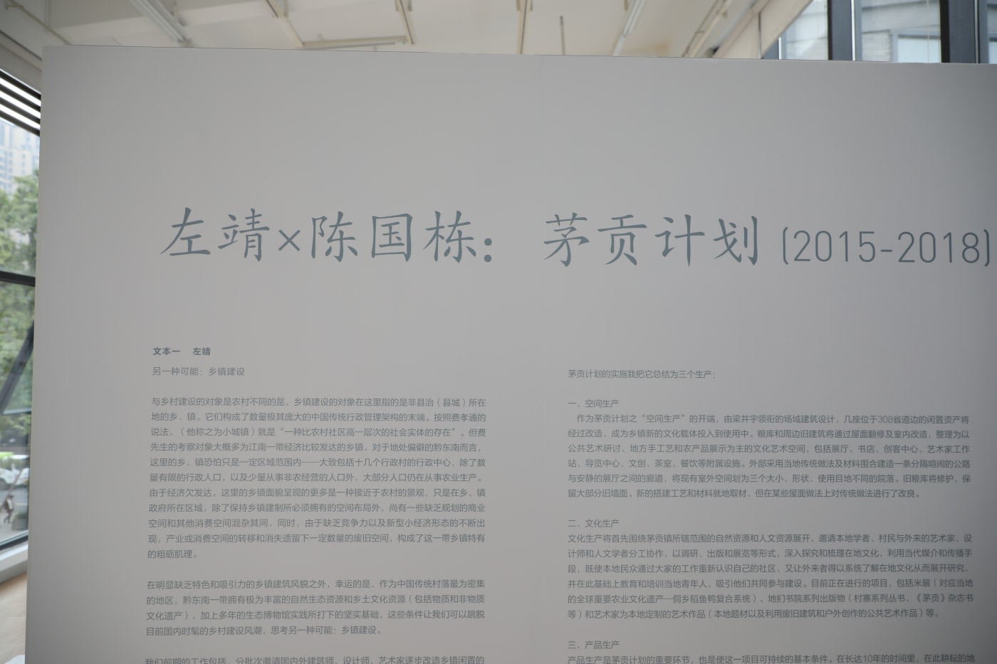 1000+: Zuo Jing x Chen Guodong: Mao Gong Project (2015-2018)
