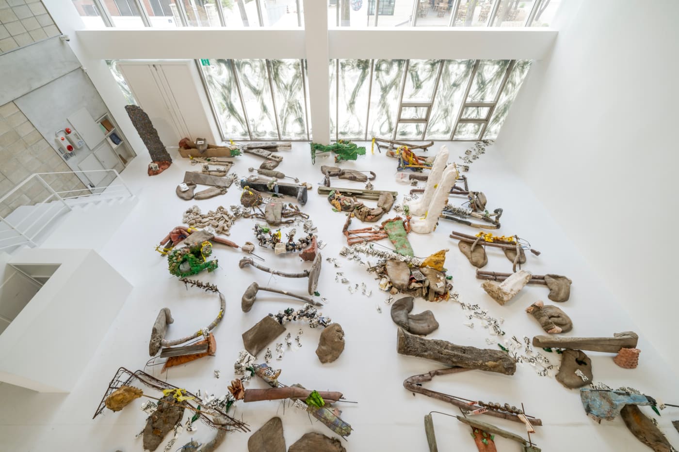 Michael Dean, Garden of Delete, 2021, Installation View, Barakat Contemporary