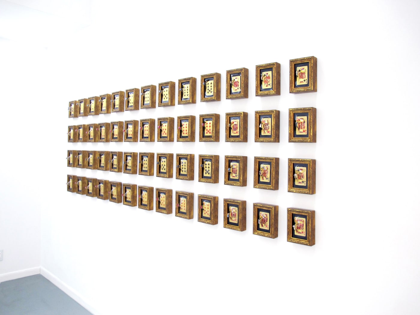 Installation photo of The Cards artwork