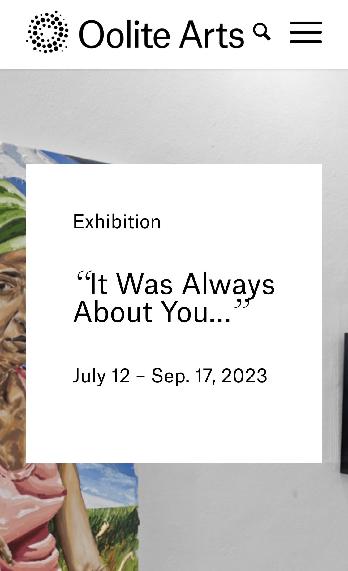 It was always about you, group exhibit, 2023