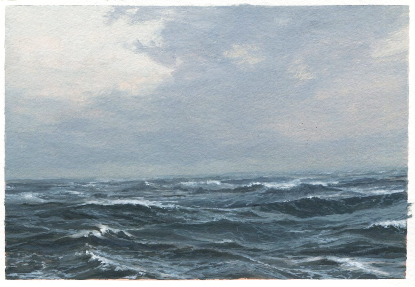 Dozier Bell, Sunrise, 2020, watercolor on paper, 4.25 x 6.25 in.