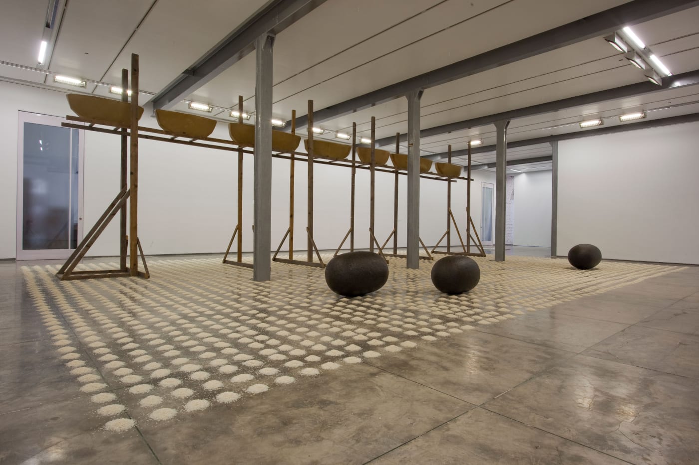Wolfgang Laib Passageway, display view, 2011