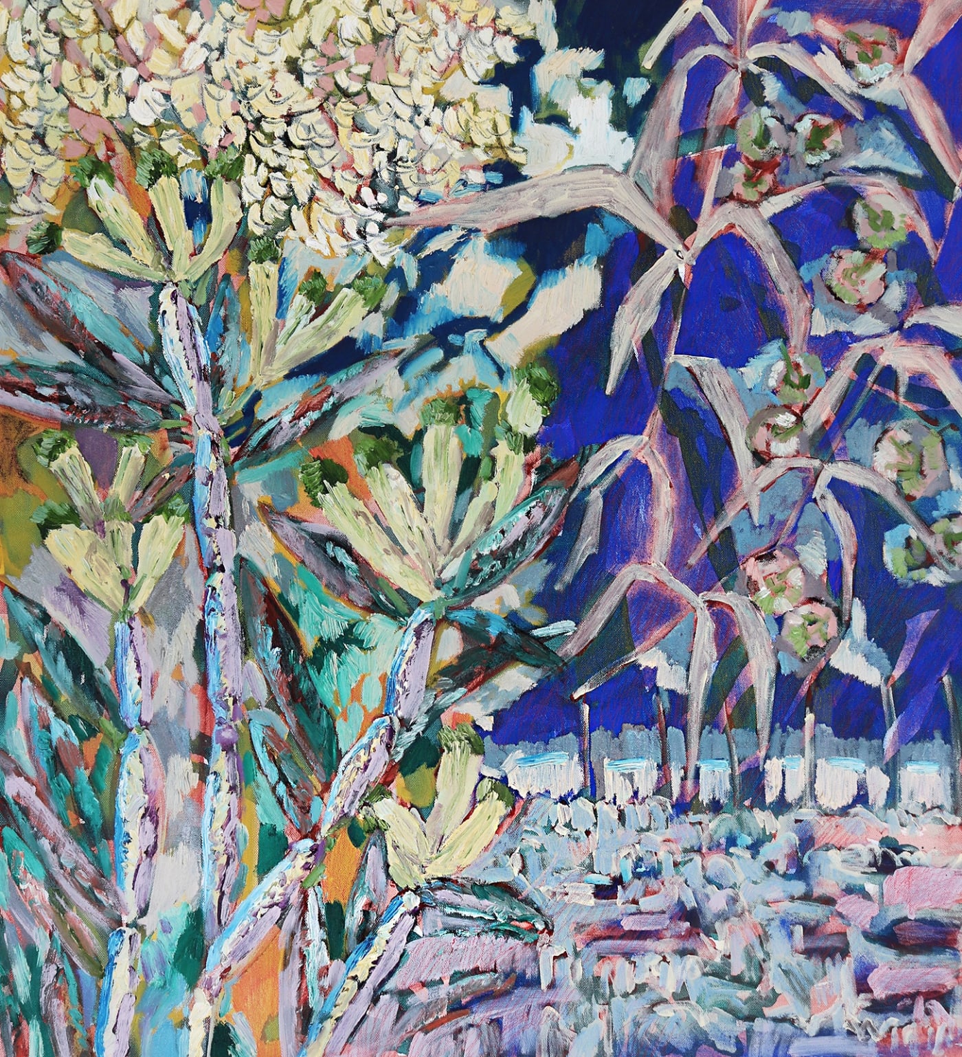 Amy Wright, The blues and the emeralds stayed close, 2020