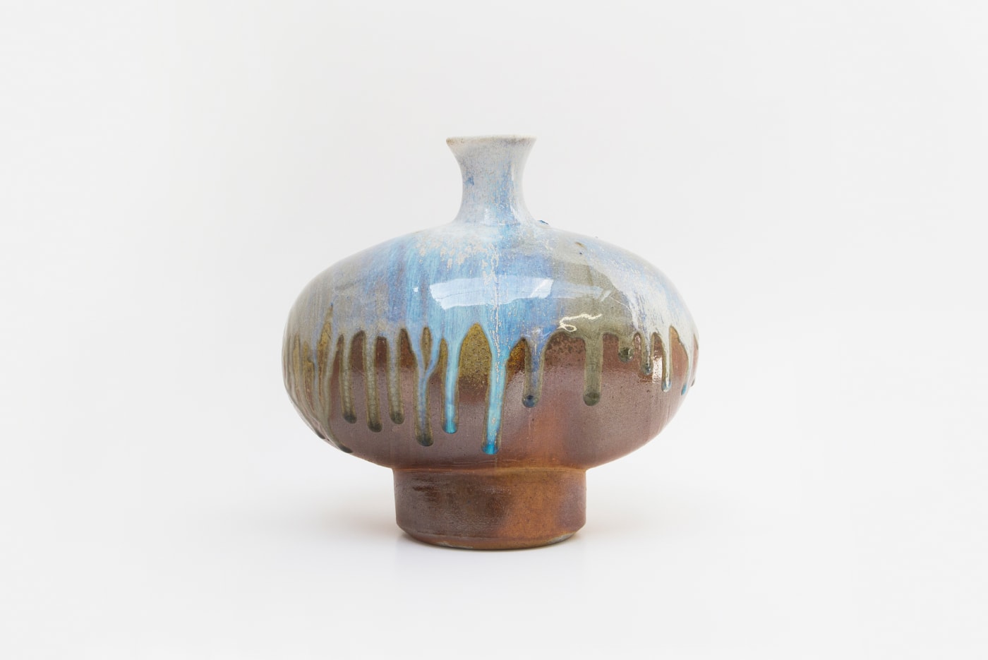 Joseph Bull, Wood Fired Bottle Form, Glazed in Beech Tree Ash, 2020
