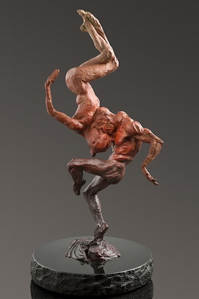 Zumanity - Modern Dance III, Yin & Yang Red by Richard MacDonald