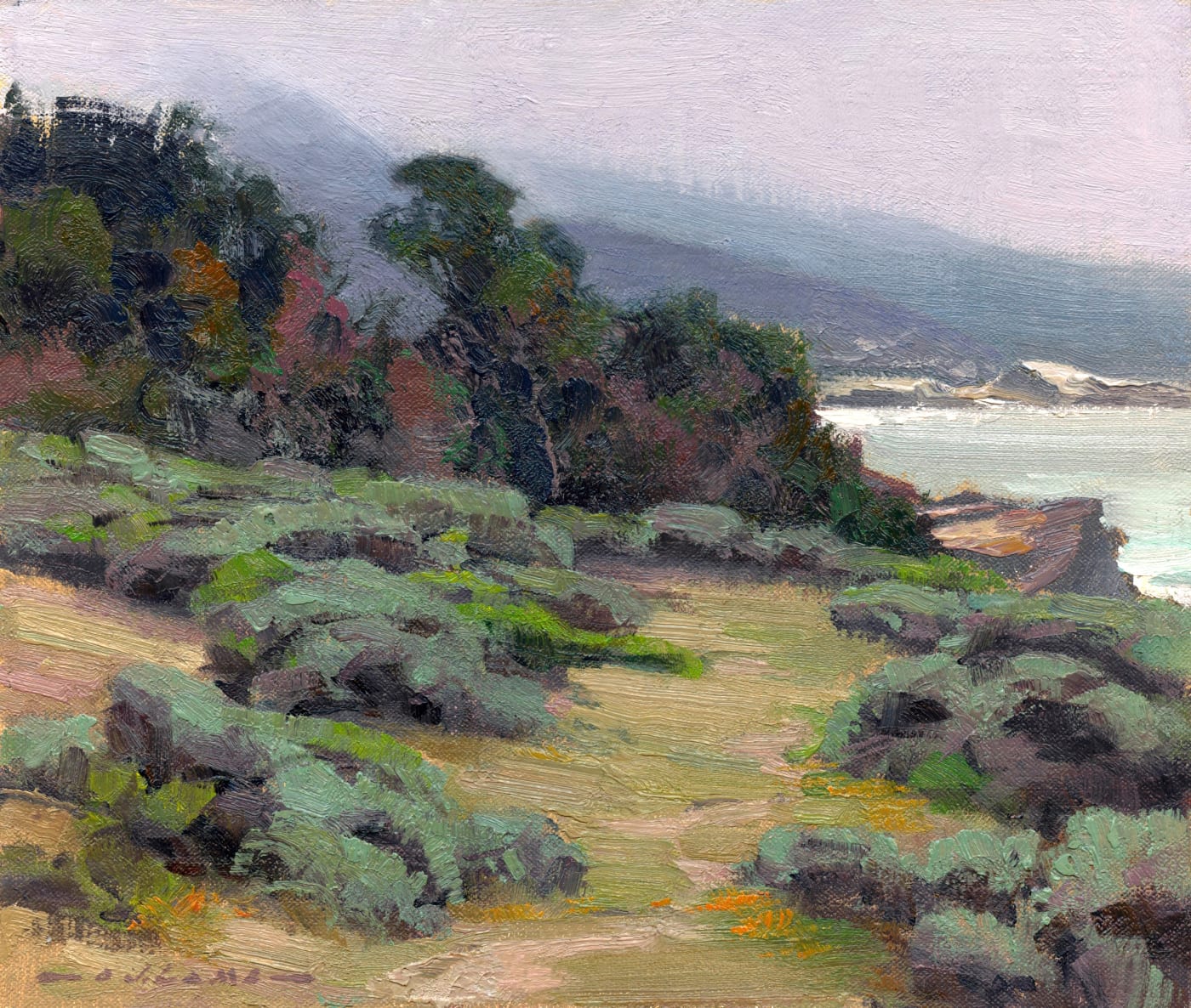 Jim Lamb, Sagebrush & Pines - Pt Lobos, 2015