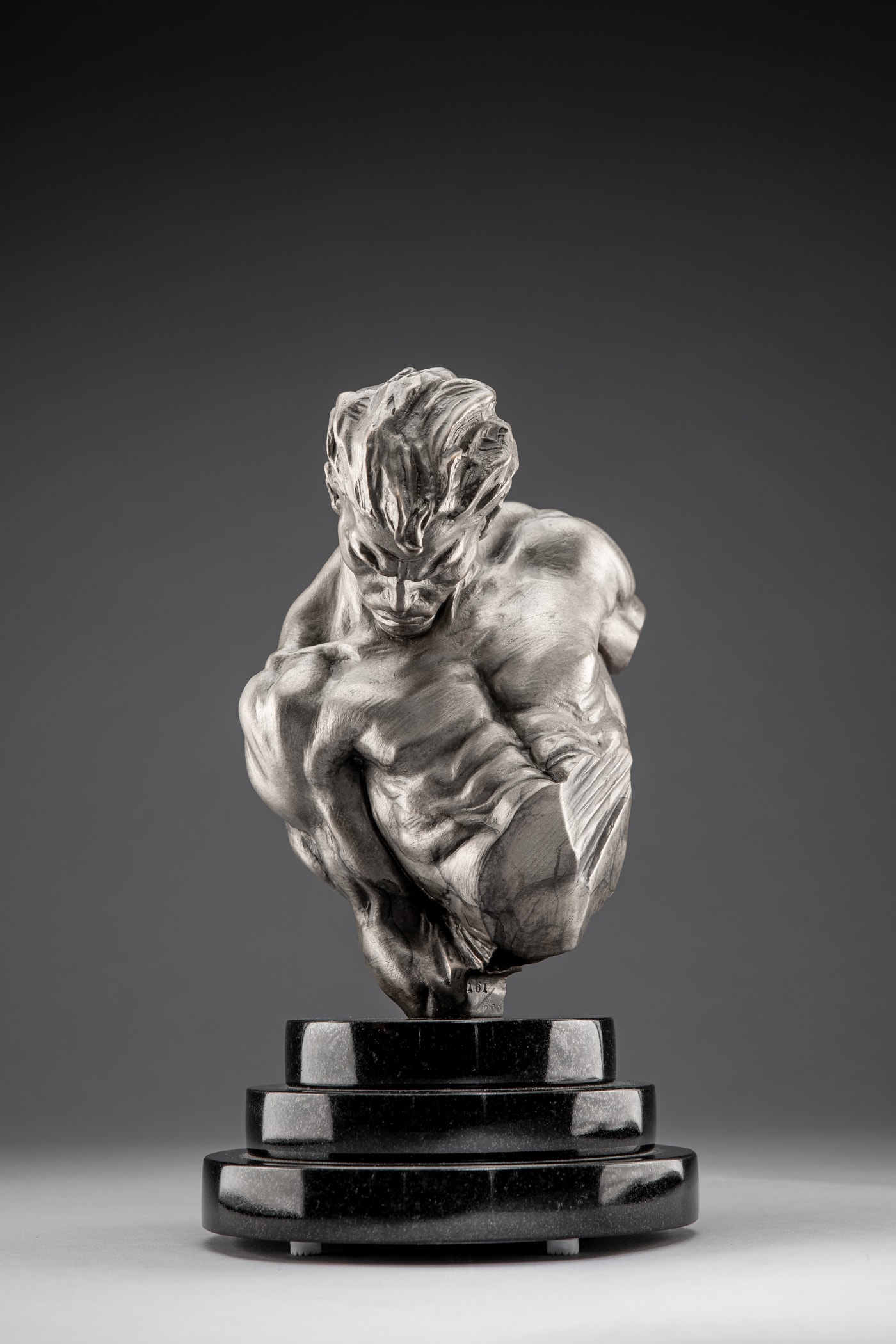 Gymnast Bust, Platinum by Richard MacDonald