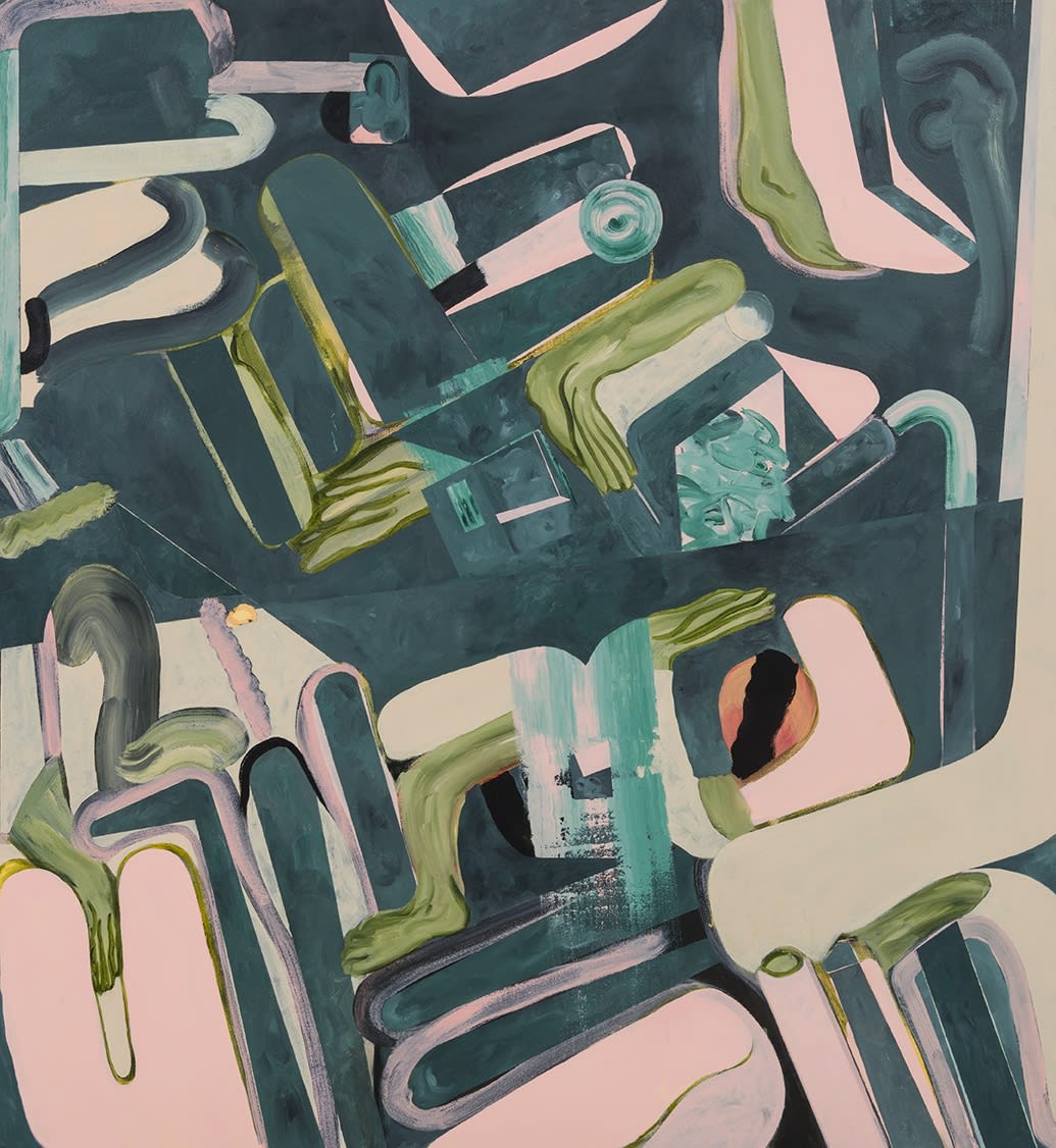Tahnee Lonsdale painting Oil on canvas Dellasposa Gallery London Exhibition contemporary art abstract 