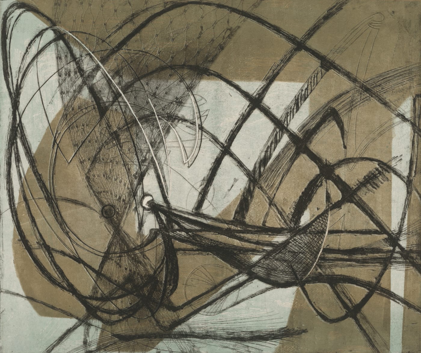 Minna Citron, Squid Under Pier, 1948-49