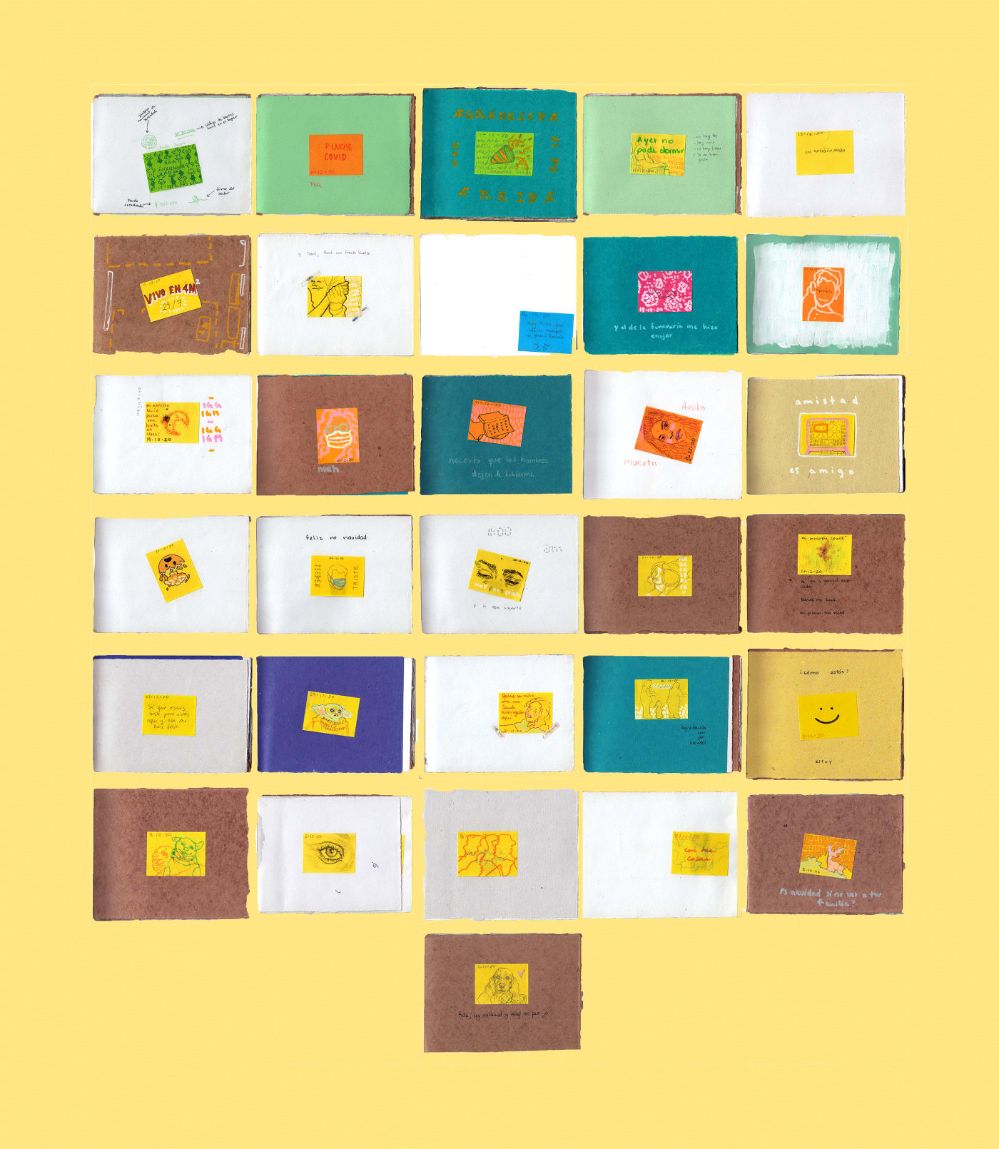 KARLA DANIELA JASSO CANO MOODBOOK, 2021 TÉCNICA MIXTA 15 X 11.5 CM