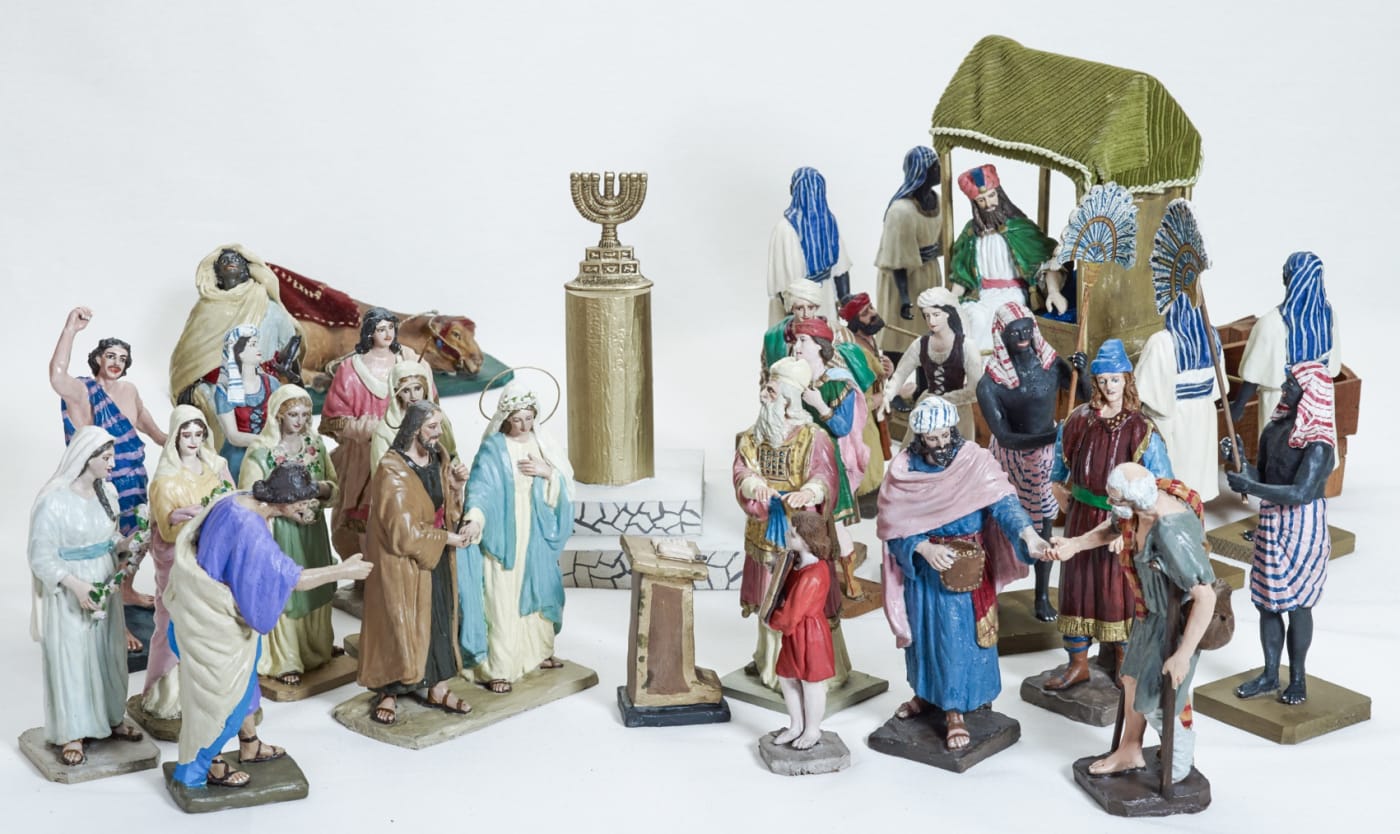 Nuevo Testamento LOS DESPOSORIOS DE MARÍA Y JOSÉ MATEO 1: 18 (Vitrina 12)