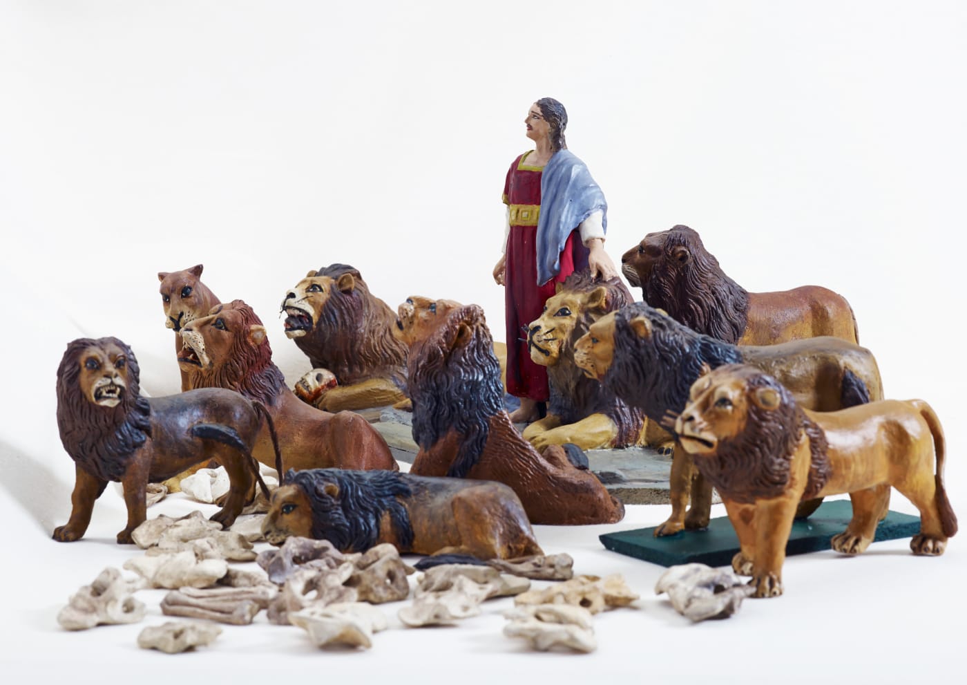 Antiguo Testamento DANIEL CON LOS LEONES DANIEL 6: 17-25 (Vitrina 11)
