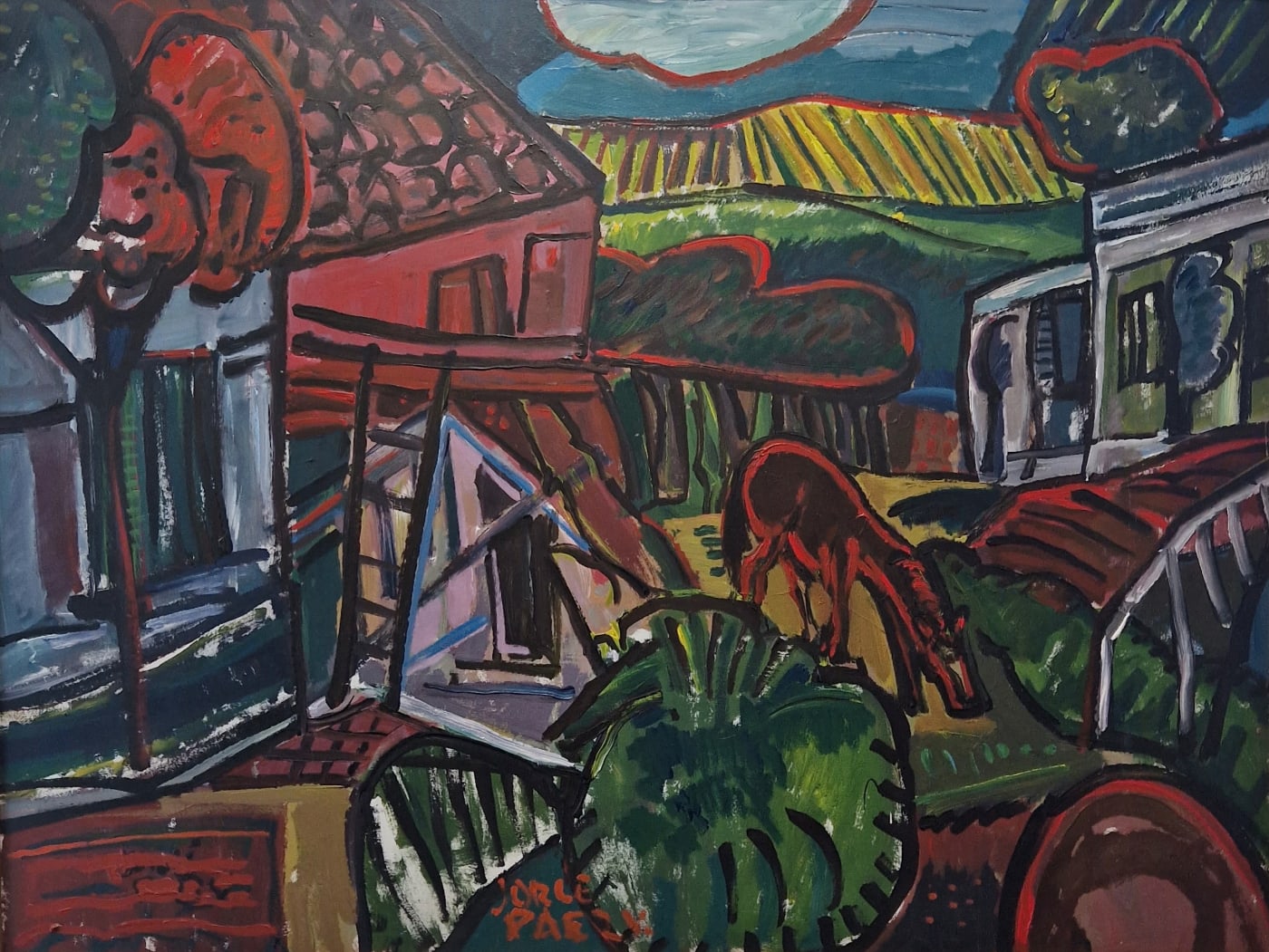 Jorge Páez Vilaró Paisaje con caballo, 1990