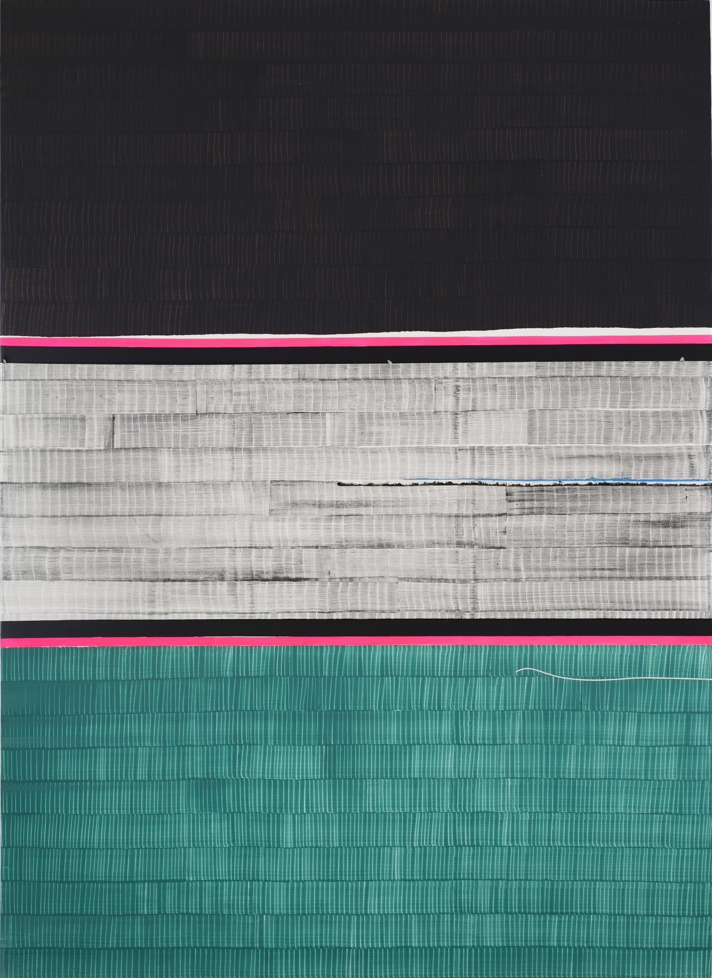 Juan Uslé Soñé que revelabas (Amu Daria) Vinyl Dispersion and Dry Pigment on Canvas, 275 x 203 cm, 2015