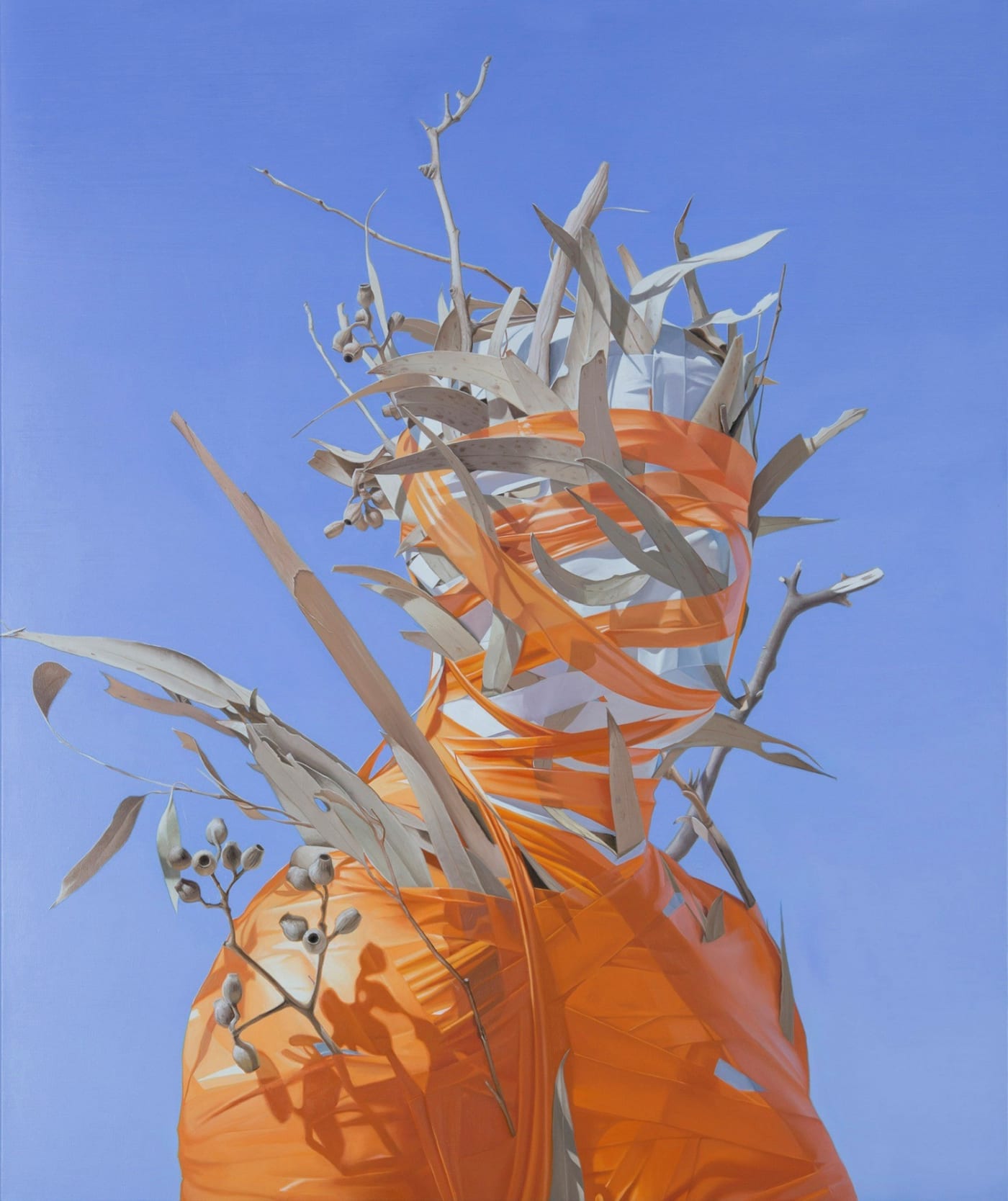 Juan Ford Astrophage (2021) Oil on Linen 90 x 75 cm