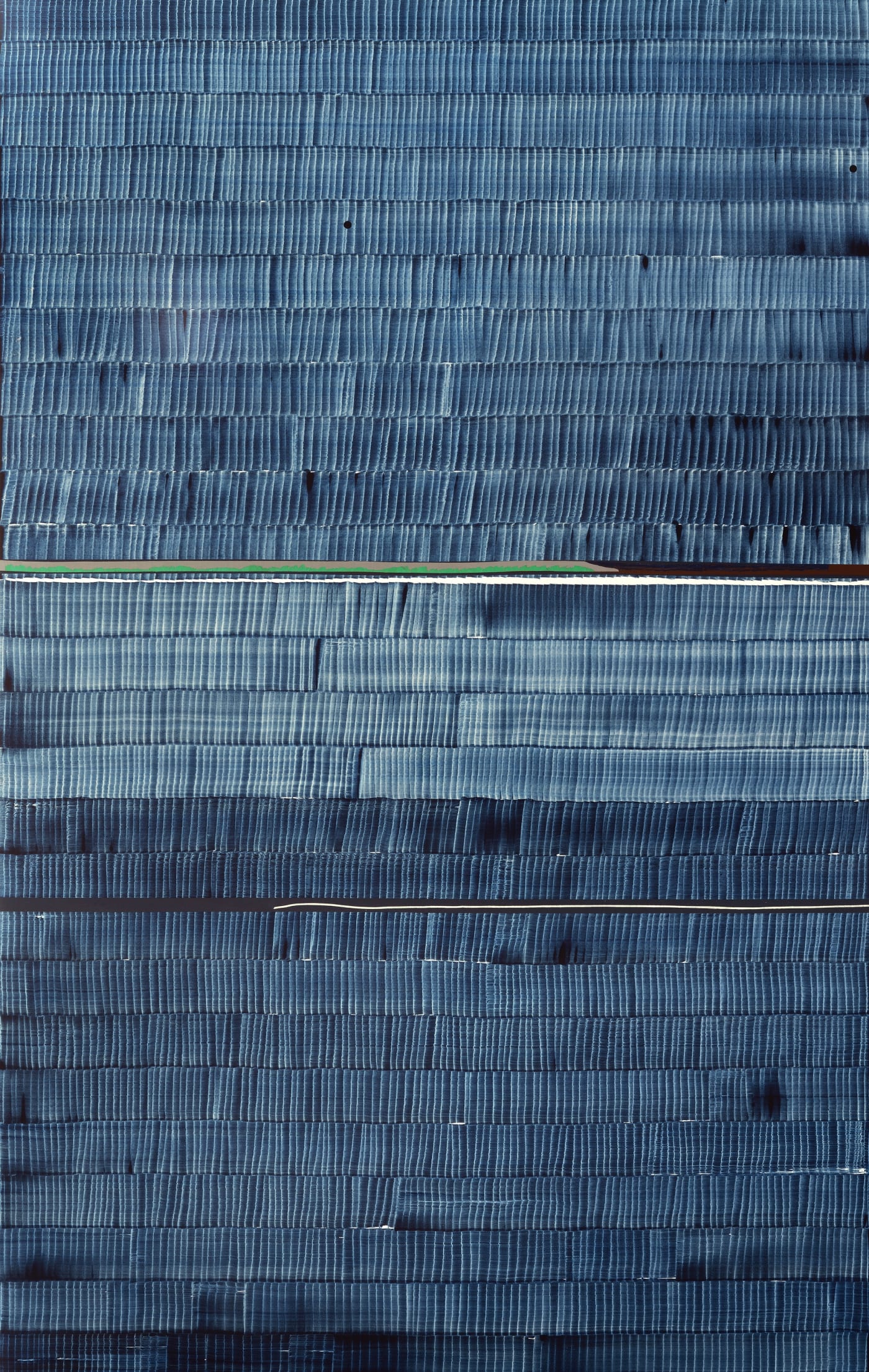 Juan Uslé, Serpis 2 Vinyl Dispersion and Dry Pigment on Canvas, 244 x 153 cm, 2018
