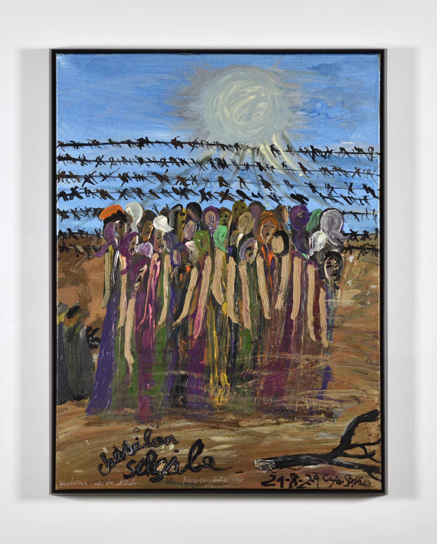 Ceija Stojka Ravensbruck, 2009 Signé et daté en bas à droite Signed and dated Acrylique sur toile Acrylic on canvas 80 x 60 cm 31 1/2 x 23 5/8 in