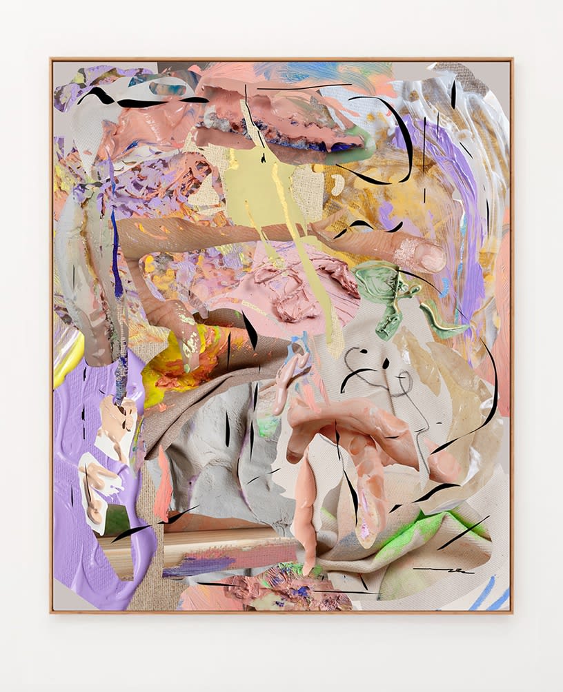 Rachel De Joode Sloppy Therapy #29, 2021 Archival pigment fine art print mounted on aluminium dibond Custom made shadow box in maple 60 x 50 cm 23 5/8 x 19 3/4 in