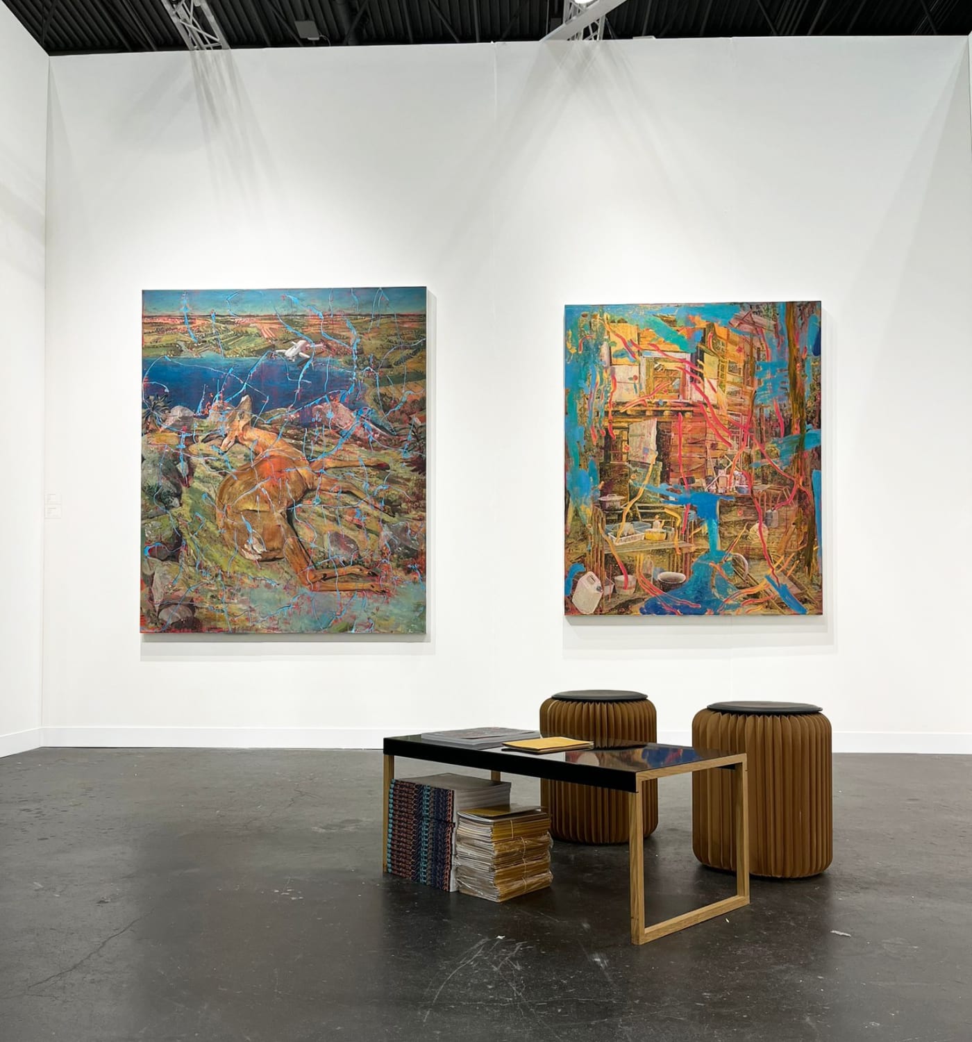 View of the booth at "The Armory Show" 2023 Solo show Julien des Monstiers