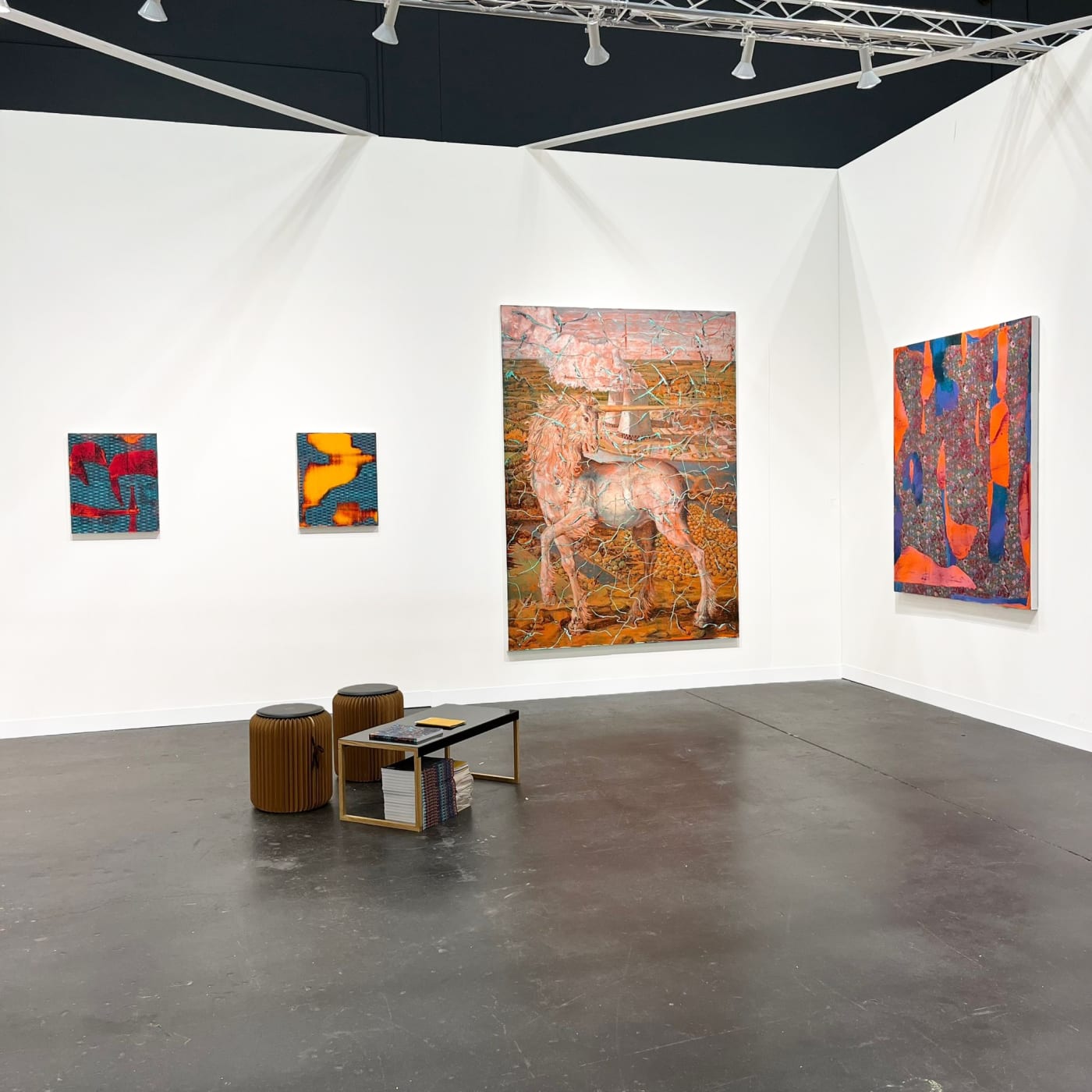 View of the booth at "The Armory Show" 2023 Solo show Julien des Monstiers