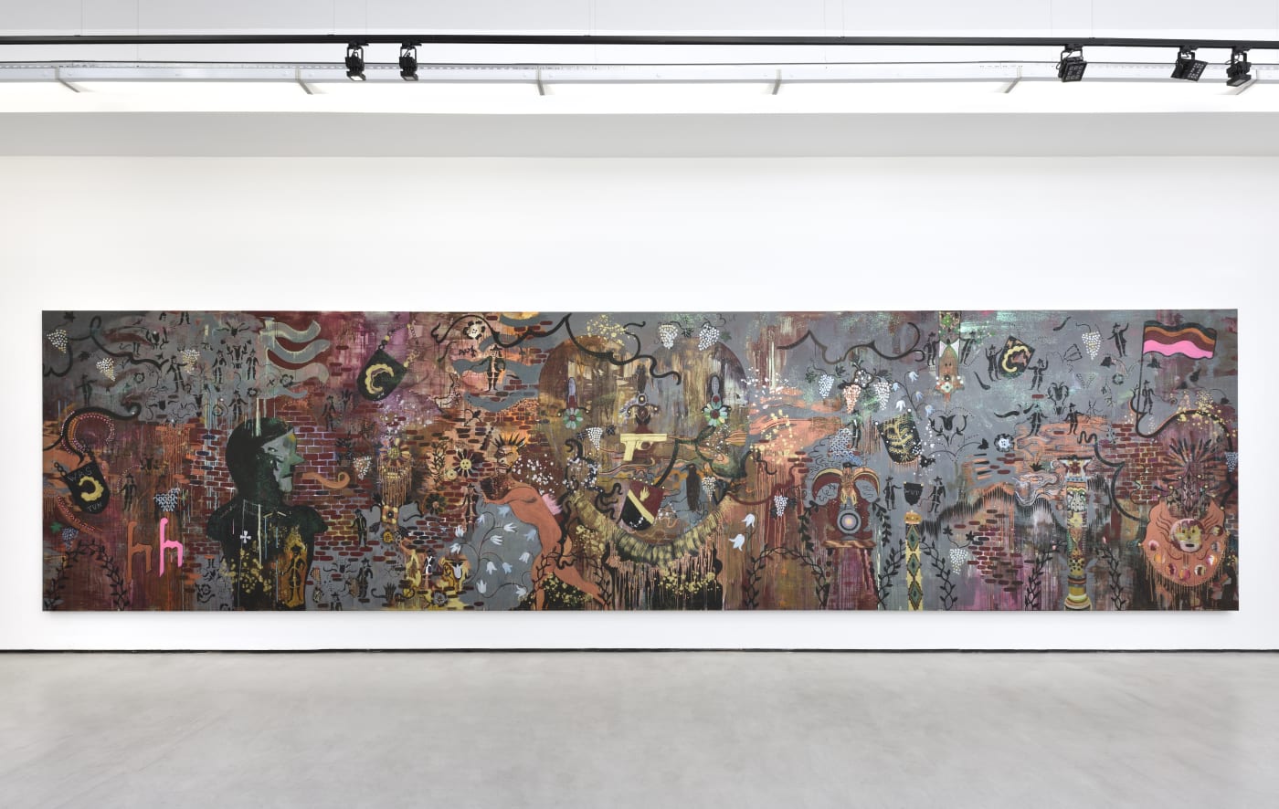 Vue de l'exposition "Même la guerre est quotidienne*" * Citation de Marguerite Duras issue de sa nouvelle Des journées entières dans les arbres AVEC : PIERRE BETTENCOURT, ANNA & BERNHARD BLUME, PIERRE YVES BOHM, HÉLÈNE DELPRAT, THIBAULT HAZELZET, FABIAN KNECHT, BRIAN MAGUIRE, MARYAN, BORIS MIKHAILOV, ANITA MOLINERO, ZORAN MUŠIČ, DANIEL POMMEREULLE, GERMAINE RICHIER, CEIJA STOJKA Photo : © Rebecca Fanuele Mainspace // 08.10 - 05.11.2022
