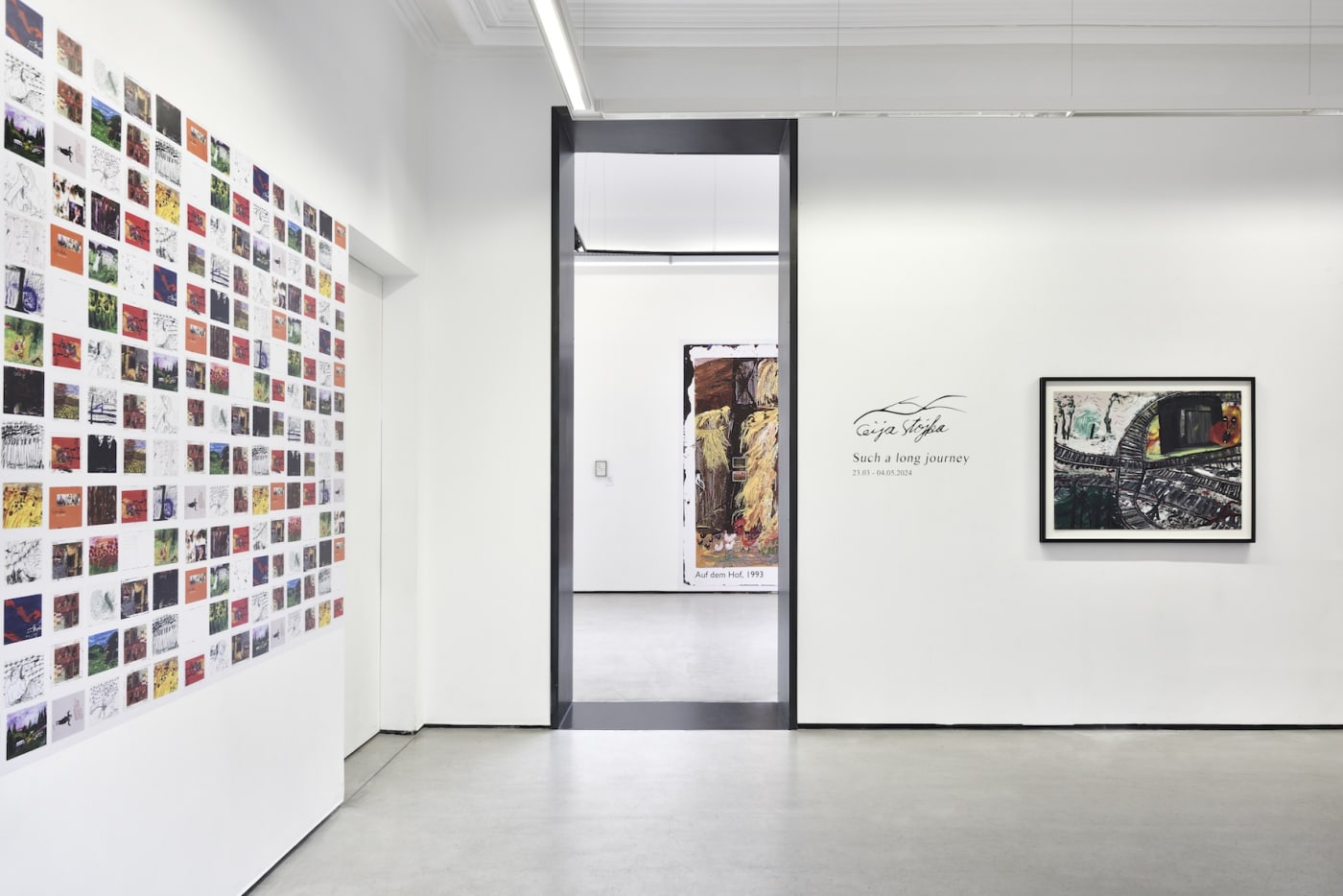 Vue de l'exposition " Ceija Stojka, Such a long journey ", Galerie Christophe Gaillard, Paris, 2024. © Photos : Rebecca Fanuele.