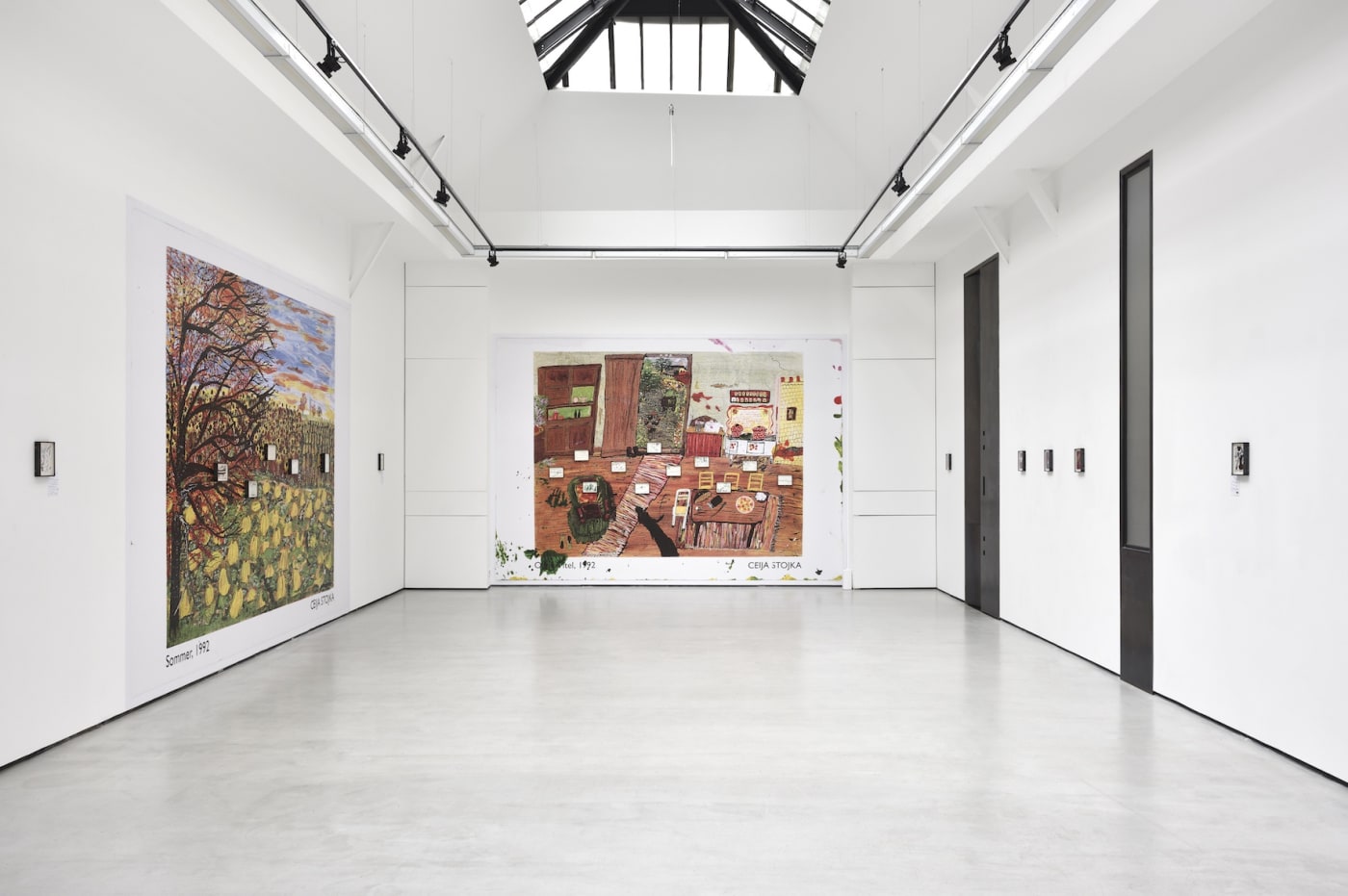 Vue de l'exposition " Ceija Stojka, Such a long journey ", Galerie Christophe Gaillard, Paris, 2024. © Photos : Rebecca Fanuele.