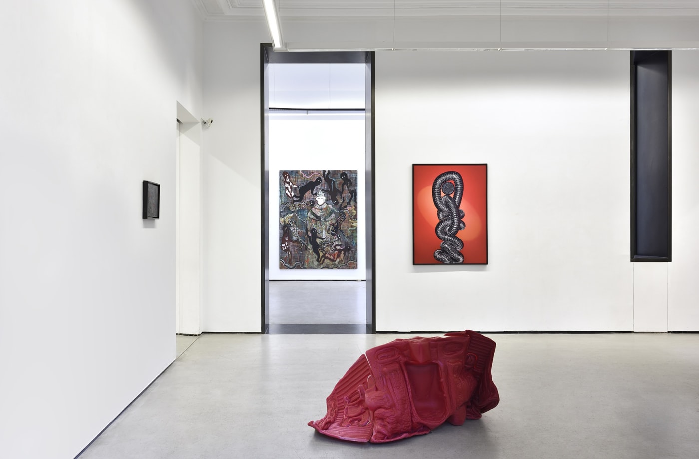 " Est-ce qu’on est toujours obligé d’avoir un titre ? Pour une exposition de groupe, c’est bien ". © Photos : Rebecca Fanuele.