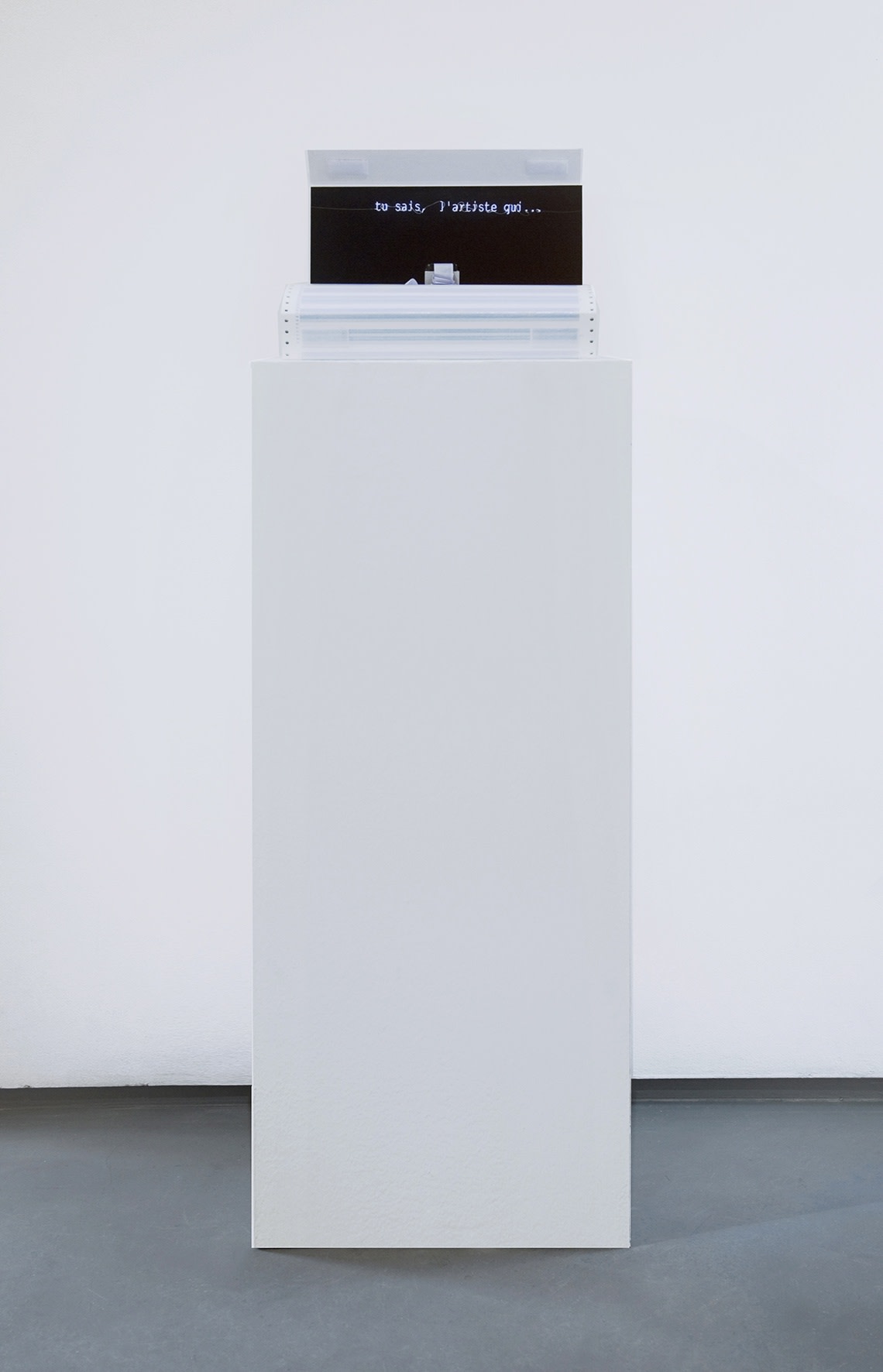 The title as the curator's art piece With Isabelle LE MINH, Jill MILLER, Miguel Angel MOLINA, Claude RUTAULT and Karin SANDER