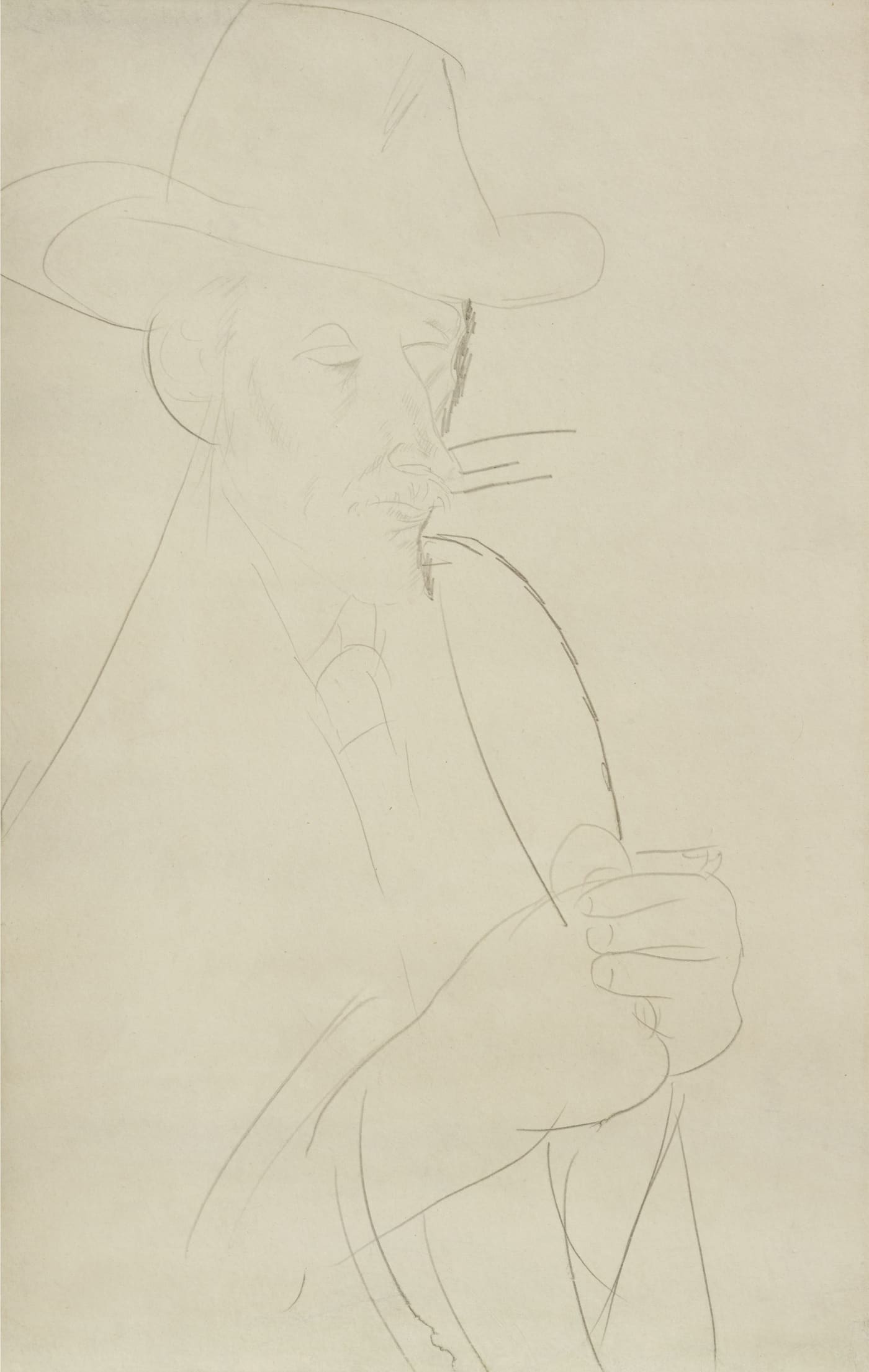 Amedeo Modigliani, Caballero, 1916