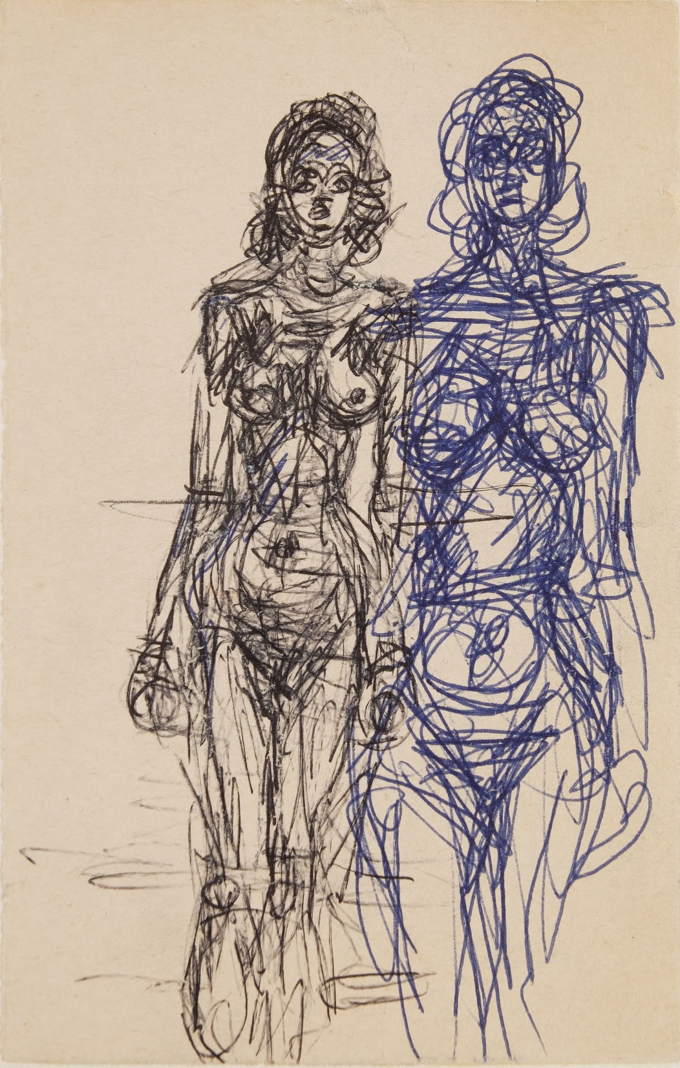 Alberto Giacometti, Two Standing Nudes, 1963