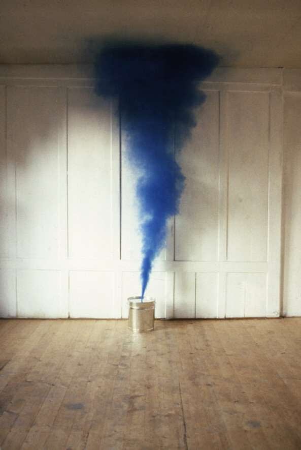 ROMAN SIGNER, Blauer Rauch, 1984