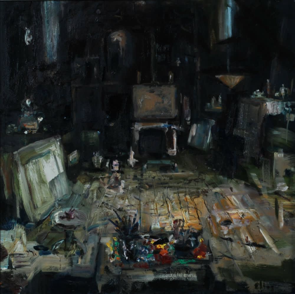 Atelier - 2019 - Olieverf op doek - 100 x 100 cm