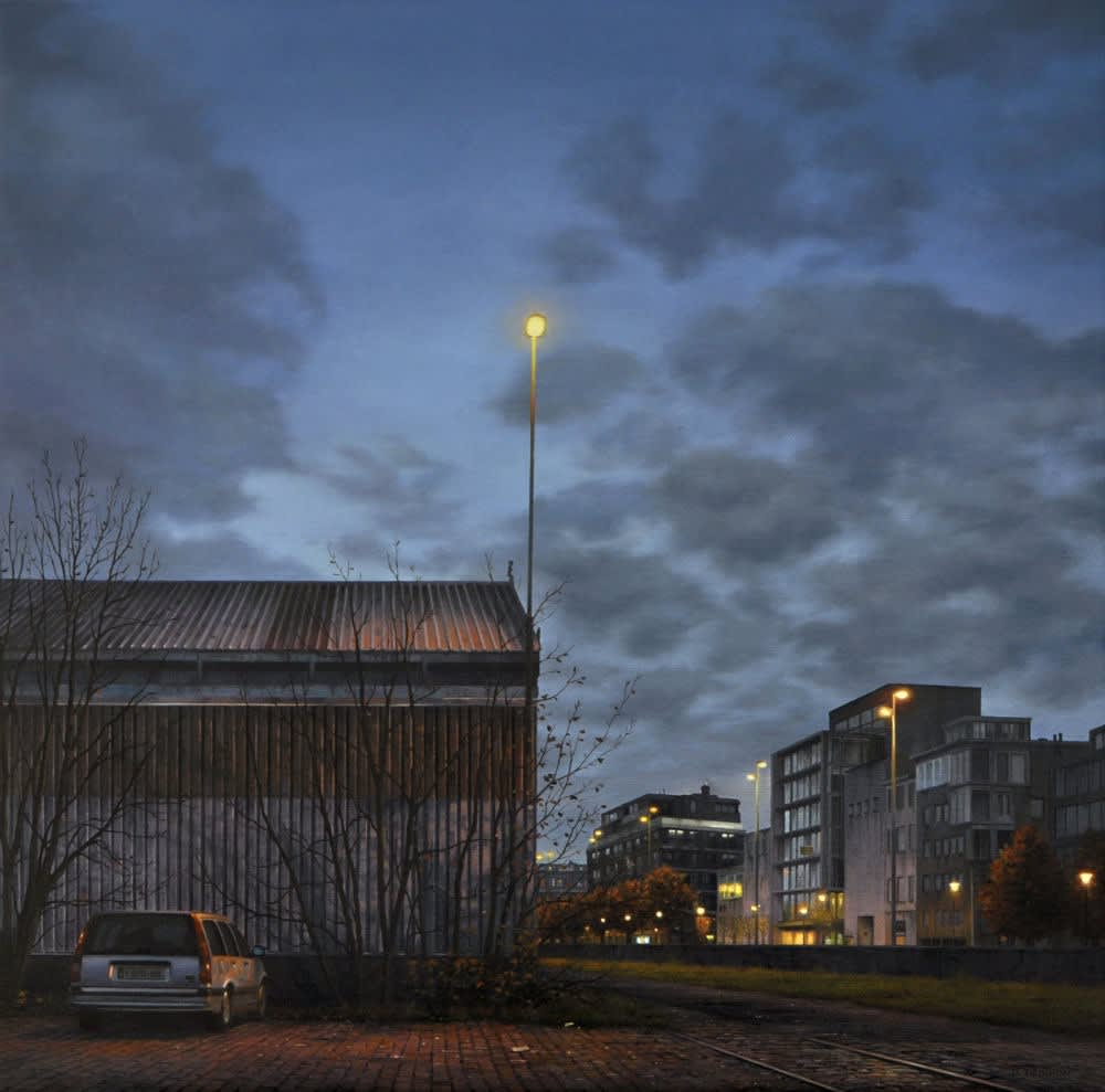 Dimitri Desiron - Beacon - 2018 - olieverf op doek - 50 x 50 cm