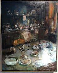 Douwe Elias - Keuken - 2018 - olie op doek - 150 x 120 cm