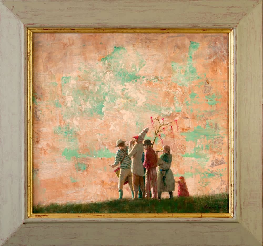Kenne Grégoire - Muzikanten - 2018 - Acryl op linnen - 50 x 45 cm