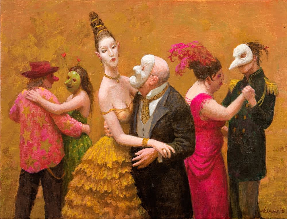 Kenne Grégoire - Dans - 2018 - acyl op linnen - 58 x 44 cm